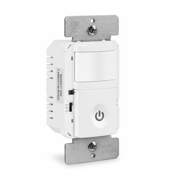 Enerlites 180° PIR Vacancy Motion Sensor Wall Switch, Single Pole